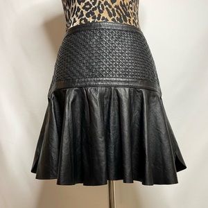 Robert Rodriguez leather skirt.